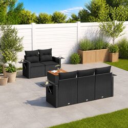Comfortable and Functional 6-Piece Garden Sofa Set