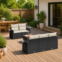 Comfortable and Practical 6-Piece Garden Sofa Set