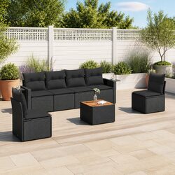 Comfort Meets Function in This 7 Piece Garden Sofa Set