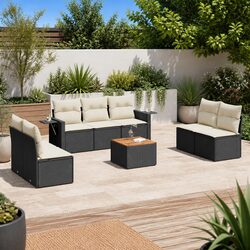 Quality 8 Piece Outdoor Sofa Set with Practical Features