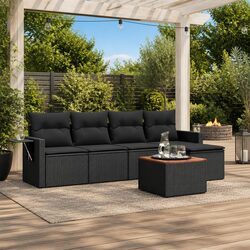 Durable 6-Piece Garden Sofa Set with Storage Options