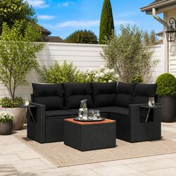 Comfortable 5 Piece Garden Sofa Set with Storage Solutions