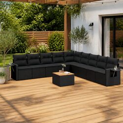 Comfortable 10-Piece Modular Garden Sofa Set for Outdoor Relaxation