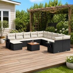 Comfortable 12 Piece Modular Outdoor Sofa Set