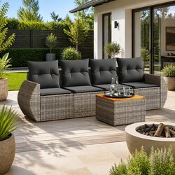 Comfortable and Value-Driven 5-Piece Garden Sofa Set