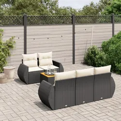 Value-Driven 6-Piece Garden Sofa Set with Storage