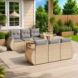 7-Piece Garden Sofa Set - Comfortable and Versatile
