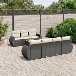 Reliable 8-Piece Outdoor Garden Sofa Set with Storage