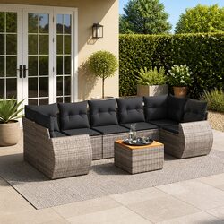 8 Piece Outdoor Garden Sofa Set: Value and Comfort