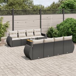 Value-Driven 9-Piece Garden Sofa Set with Storage