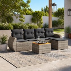 Reassuring Quality in This 6-Piece Garden Sofa Set