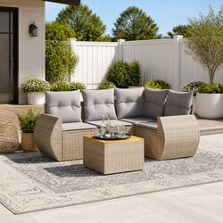 Comfortable and Valuable 5-Piece Garden Sofa Set