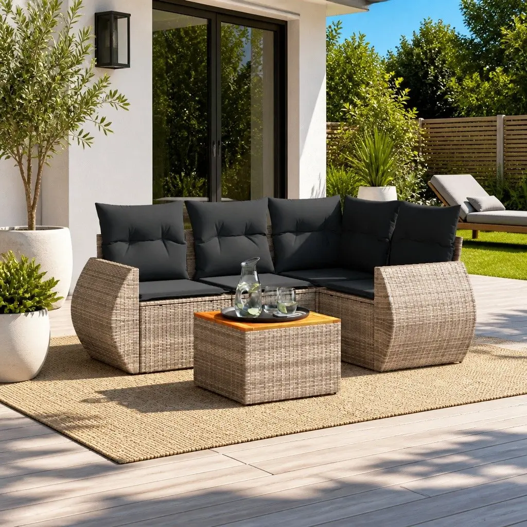 5 Piece Garden Sofa Set for Lasting Use