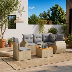 Comfortable 6 Piece Garden Sofa Set for Outdoor Relaxation