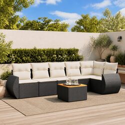 Comfortable 7-Piece Outdoor Sofa Set with Storage