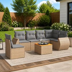 Comfort and Value in Our 7 Piece Garden Sofa Set