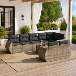 Comfortable 9-Piece Garden Sofa Set for Relaxation
