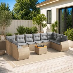 Practical 11-Piece Garden Sofa Set for Everyday Use