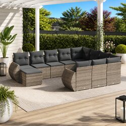 Comfortable and Practical Grey Outdoor Sofa Set