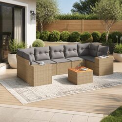 Comfortable 8-Piece Sofa Set for Outdoor Enjoyment