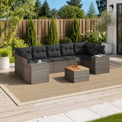 Comfortable and Versatile 8 Piece Garden Sofa Set