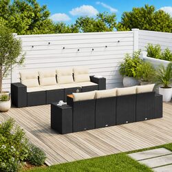 Practical 9-Piece Garden Sofa Set for Outdoor Comfort