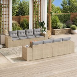 Comfortable and Versatile 9-Piece Garden Sofa Set