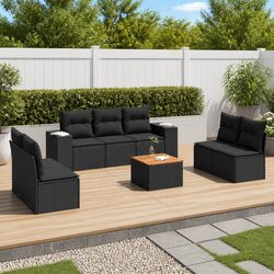 Value and Comfort: 8 Piece Outdoor Sofa Set with Cushions