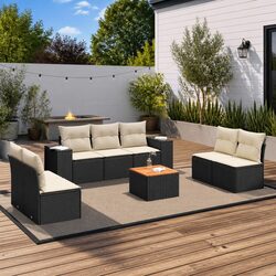 Reliable 8-Piece Outdoor Sofa Set with Storage