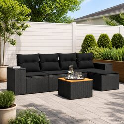 Value-Driven 6-Piece Garden Sofa Set with Cushions
