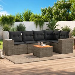 Comfortable 6-Piece Garden Sofa Set with Practical Features