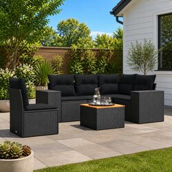 6 Piece Garden Sofa Set: Practical Comfort and Value