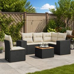 Comfortable 6 Piece Outdoor Sofa Set with Storage Bags