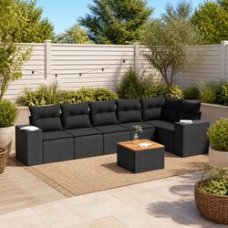 Comfort Meets Value with Our 7-Piece Garden Sofa Set