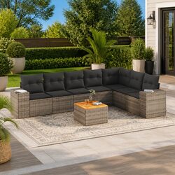 Quality 8 Piece Garden Sofa Set: Comfort and Value