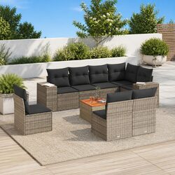 Comfortable 9 Piece Garden Sofa Set with Value in Mind