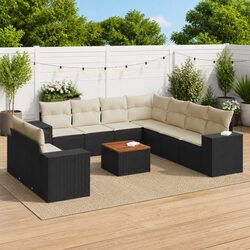 Practical 10 Piece Garden Sofa Set for Relaxation