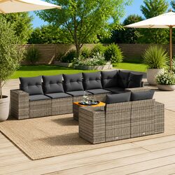 Reliable Garden Sofa Set - 9 Pieces with Storage Bags