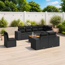 Comfort Meets Value: 9 Piece Garden Sofa Set