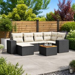 Comfortable 7 Piece Garden Sofa Set for Relaxation