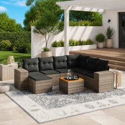 8-Piece Garden Sofa Set - Practical Comfort and Style