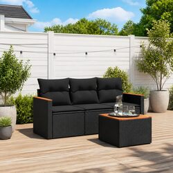 Comfort and Value in a 4-Piece Garden Sofa Set