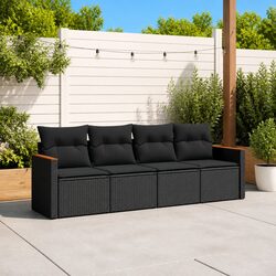 Comfortable 4-Piece Outdoor Sofa Set with Storage Bag
