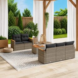 Comfortable and Value-Driven 6-Piece Garden Sofa Set