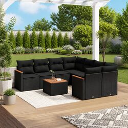 Reliable and Stylish 9 Piece Garden Sofa Set