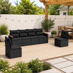 Value and Comfort with Our 6 Piece Garden Sofa Set