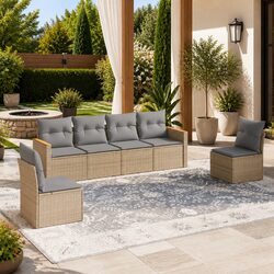 Comfort and Value in a 6 Piece Garden Sofa Set