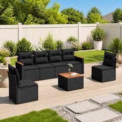 Comfort Meets Value in 7 Piece Outdoor Sofa Set