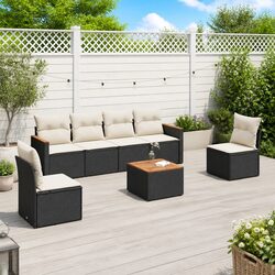 Comfortable 7 Piece Garden Sofa Set with Practical Features