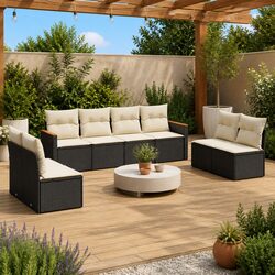 Value-Driven 8-Piece Modular Garden Sofa Set